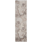 Nourison Elation Modern Abstract Ivory Grey Area Rug