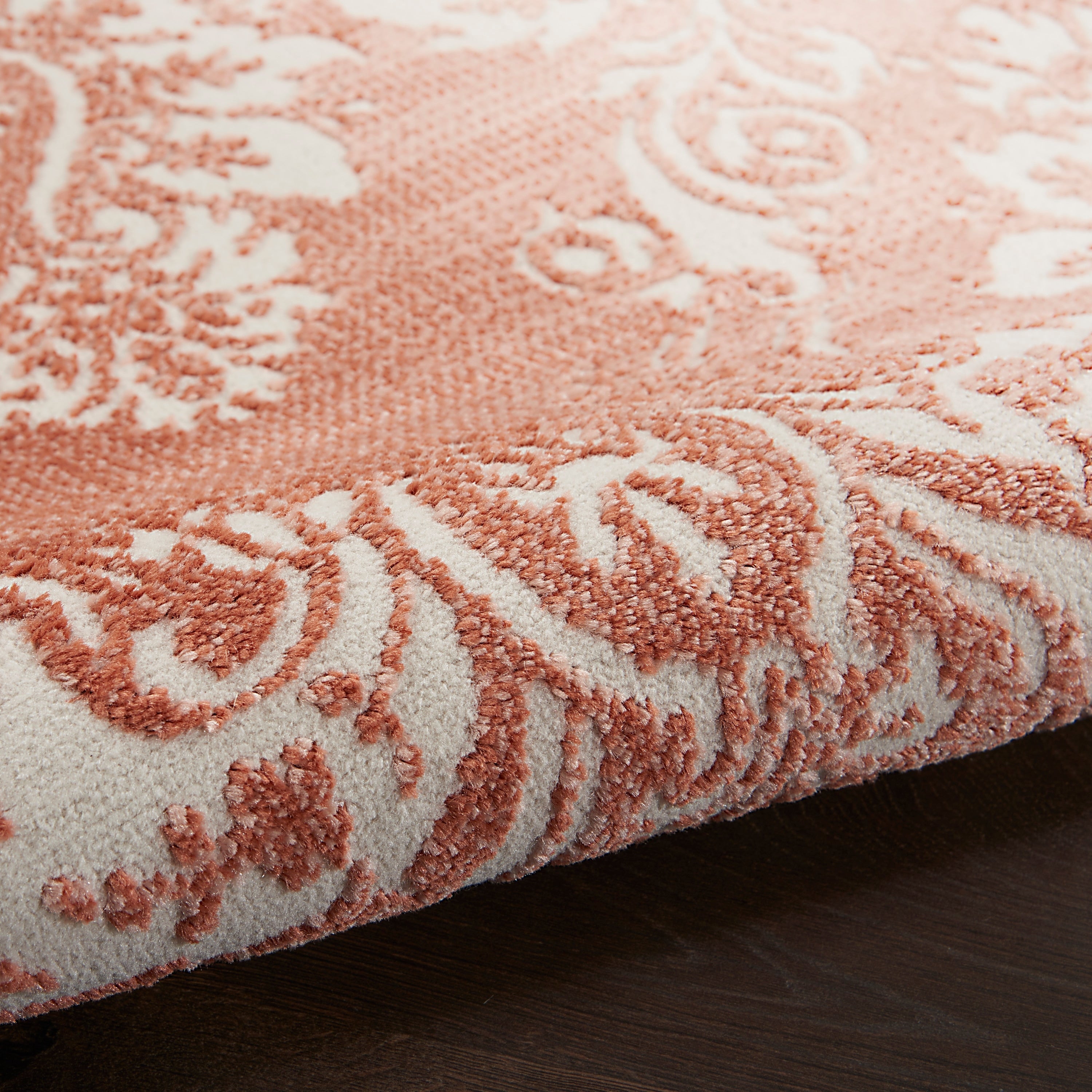 Nourison Elation Damask Pattern French Country Area Rug