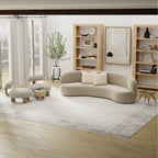 Nourison Emily Indoor only Ivory Grey Abstract Area Rug