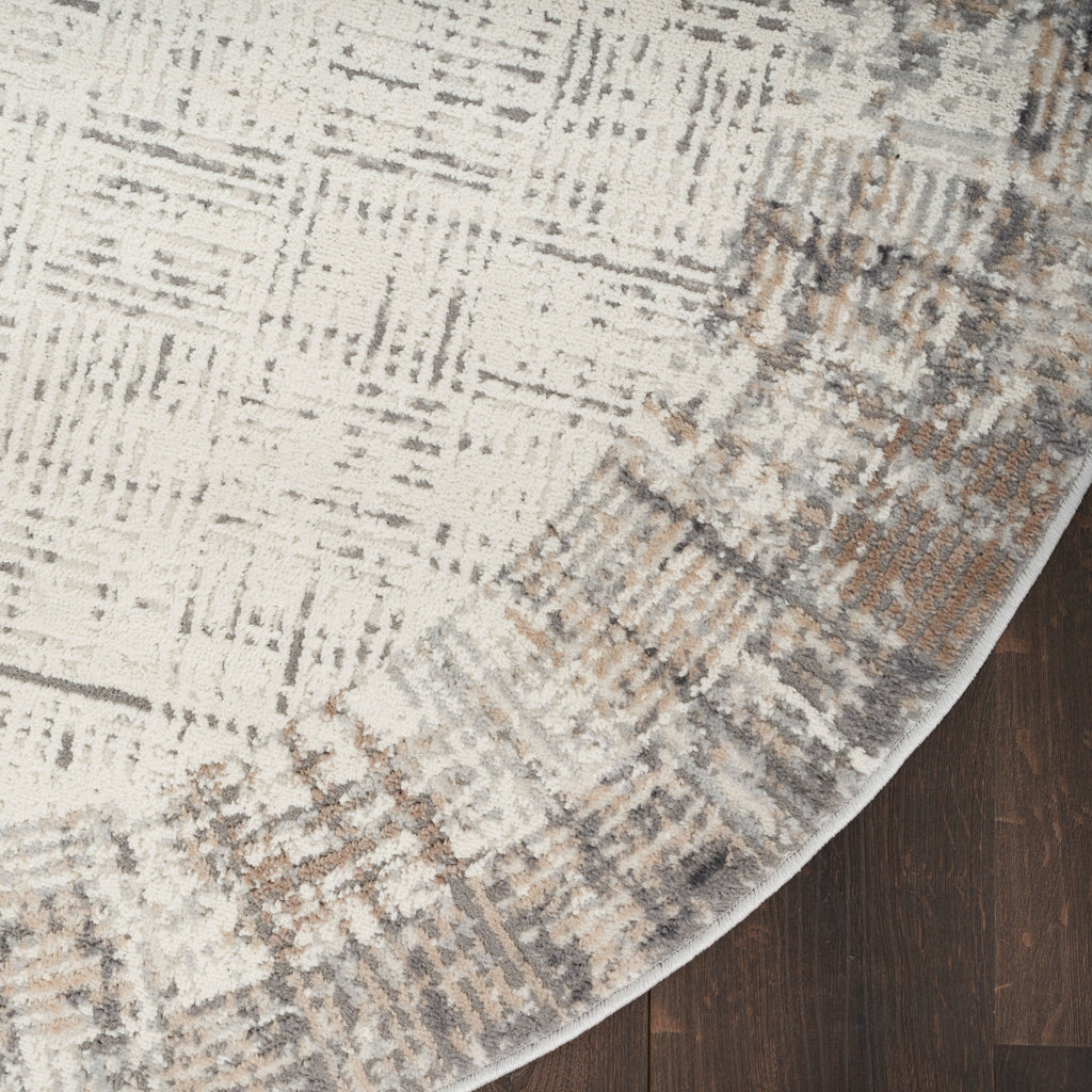 Nourison Emily Indoor only Ivory Grey Abstract Area Rug