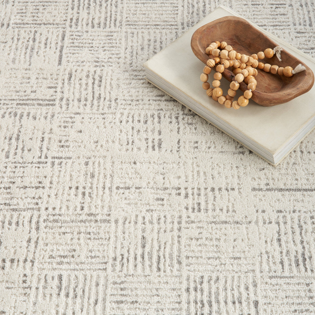 Nourison Emily Indoor only Ivory Grey Abstract Area Rug