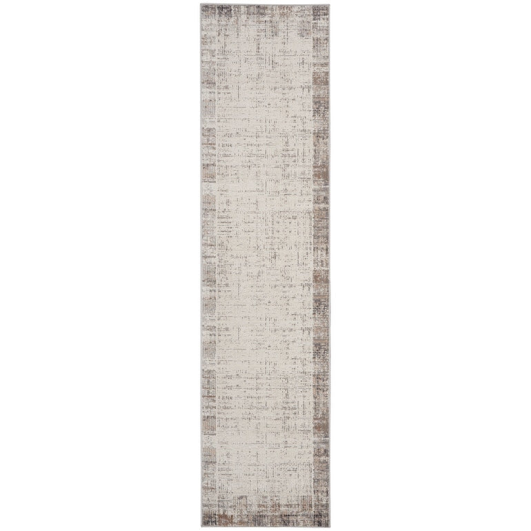 Nourison Emily Indoor only Ivory Grey Abstract Area Rug