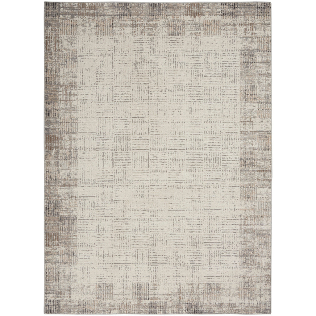 Nourison Emily Indoor only Ivory Grey Abstract Area Rug