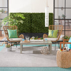 Nourison Essentials Solid Contemporary Indoor/Outdoor Area Rug