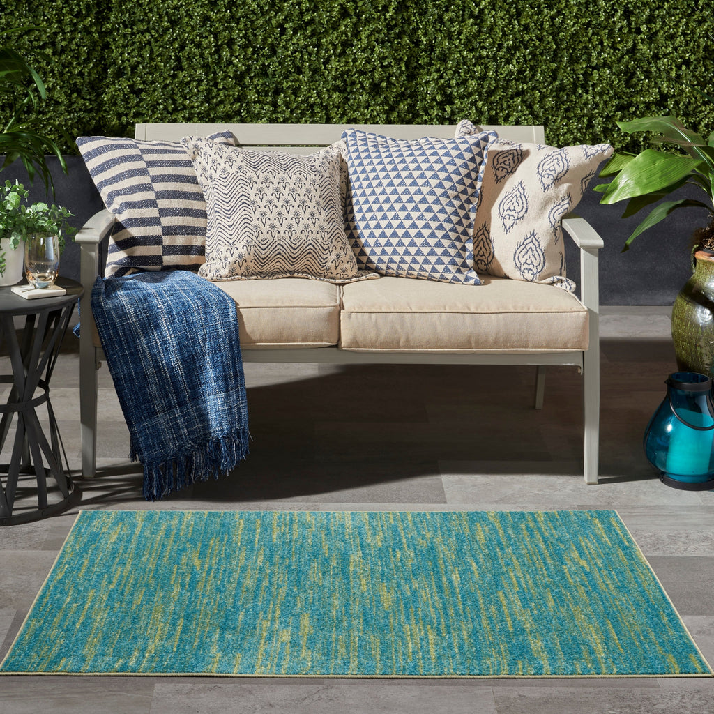 Nourison Essentials Solid Contemporary Indoor/Outdoor Area Rug