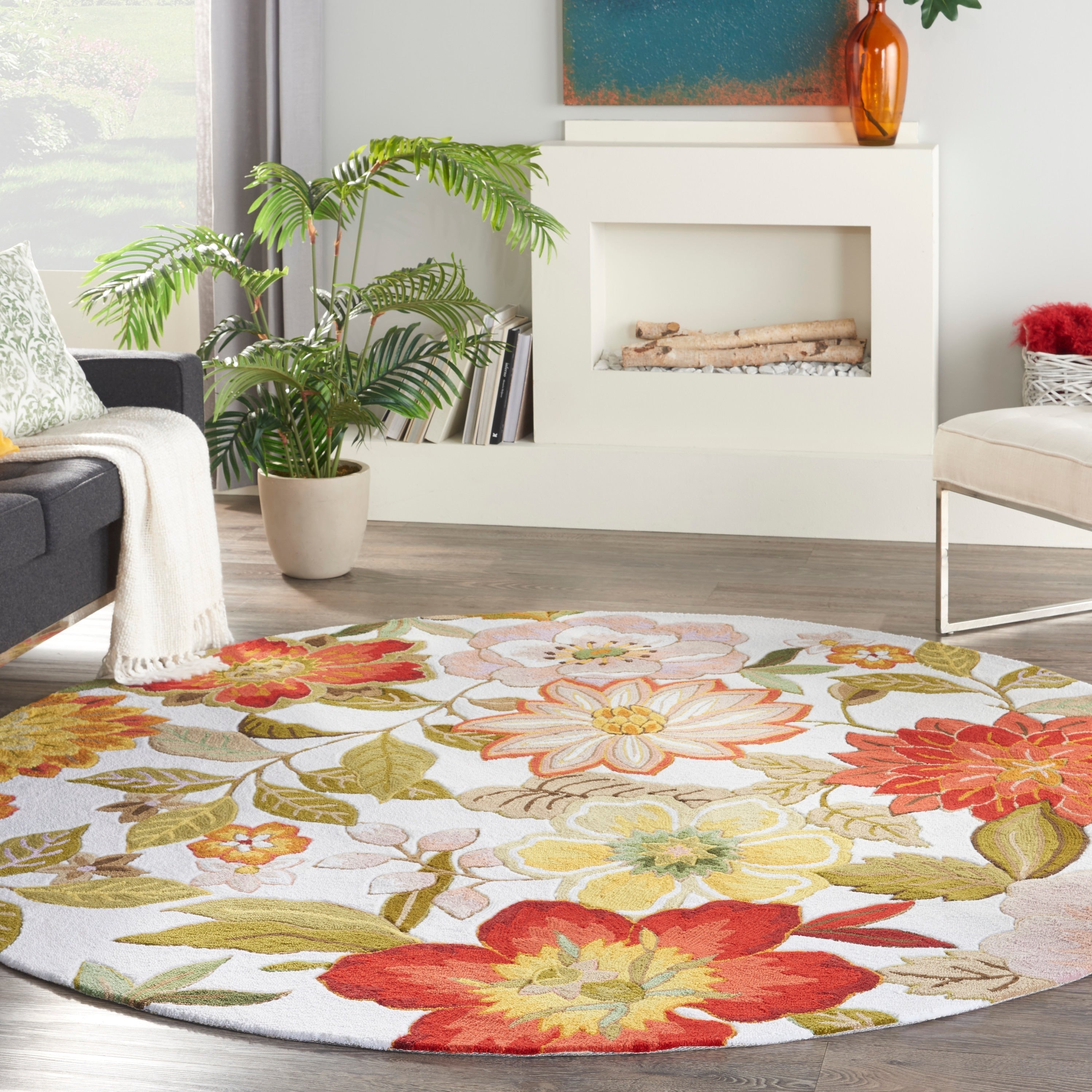 Nourison Fantasy Floral Wildflowers Area Rug