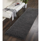 Nourison Malibu Shag Modern Plush Solid Area Rug