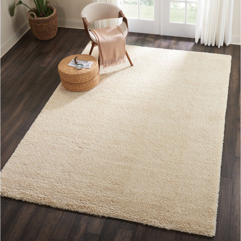 Nourison Malibu Shag Modern Plush Solid Area Rug