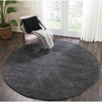 Nourison Malibu Shag Modern Plush Solid Area Rug