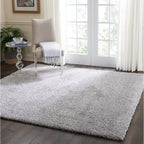 Nourison Malibu Shag Modern Plush Solid Area Rug
