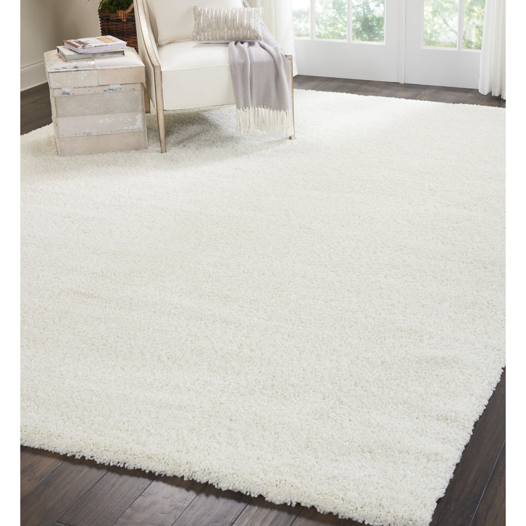 Nourison Malibu Shag Modern Plush Solid Area Rug