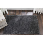 Nourison Malibu Shag Modern Plush Solid Area Rug