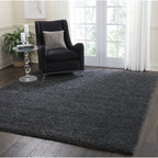 Nourison Malibu Shag Modern Plush Solid Area Rug