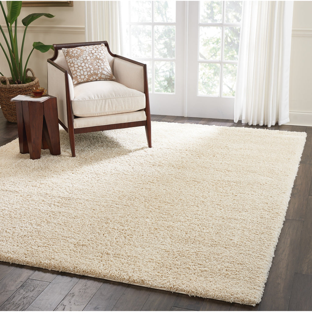 Nourison Malibu Shag Modern Plush Solid Area Rug