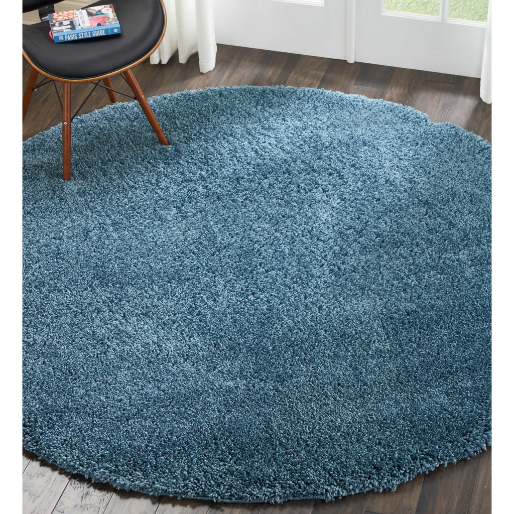 Nourison Malibu Shag Modern Plush Solid Area Rug