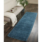 Nourison Malibu Shag Modern Plush Solid Area Rug
