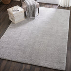 Nourison Malibu Shag Modern Plush Solid Area Rug