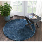 Nourison Malibu Shag Modern Plush Solid Area Rug