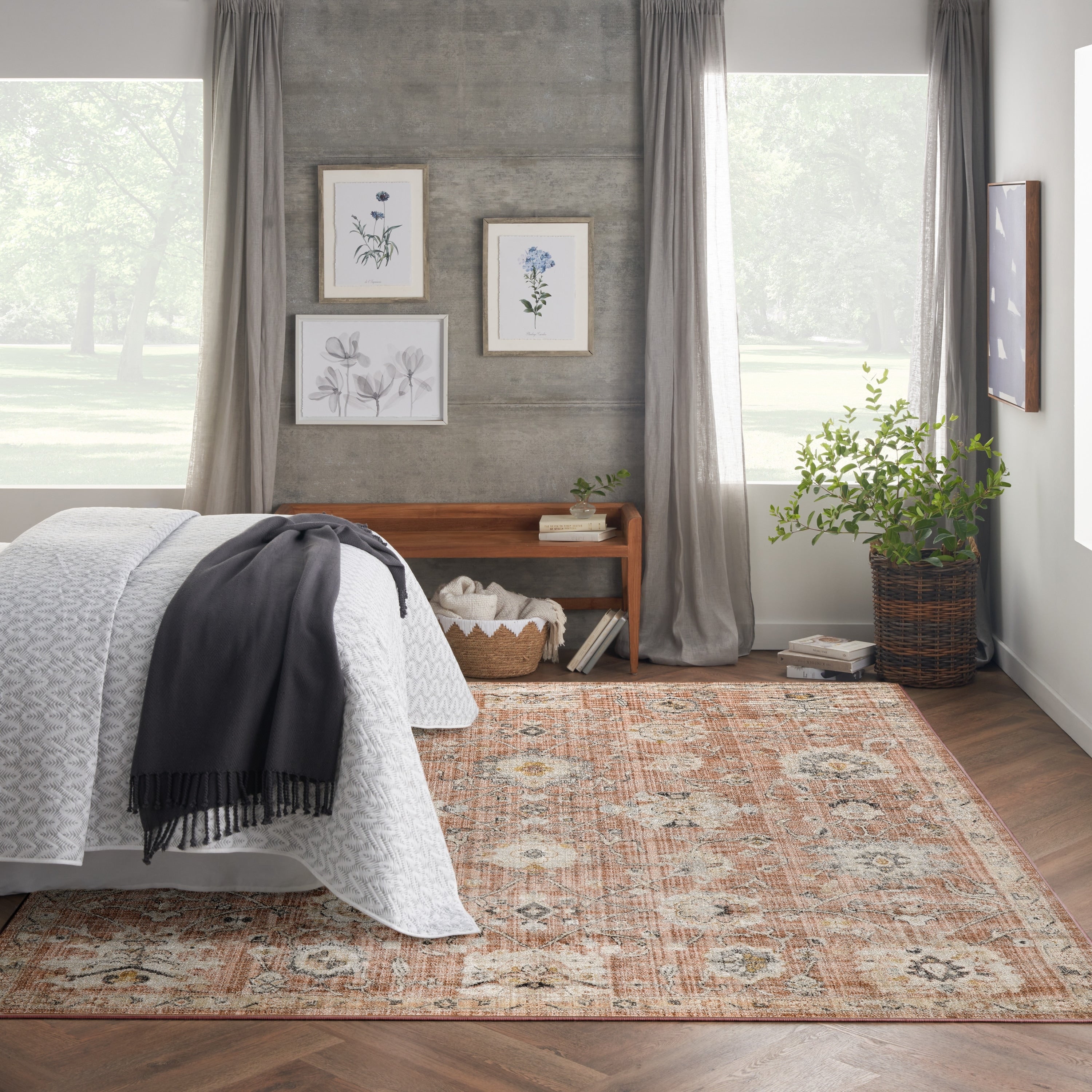 Nourison Oushak Home Indoor Persian Area Rug