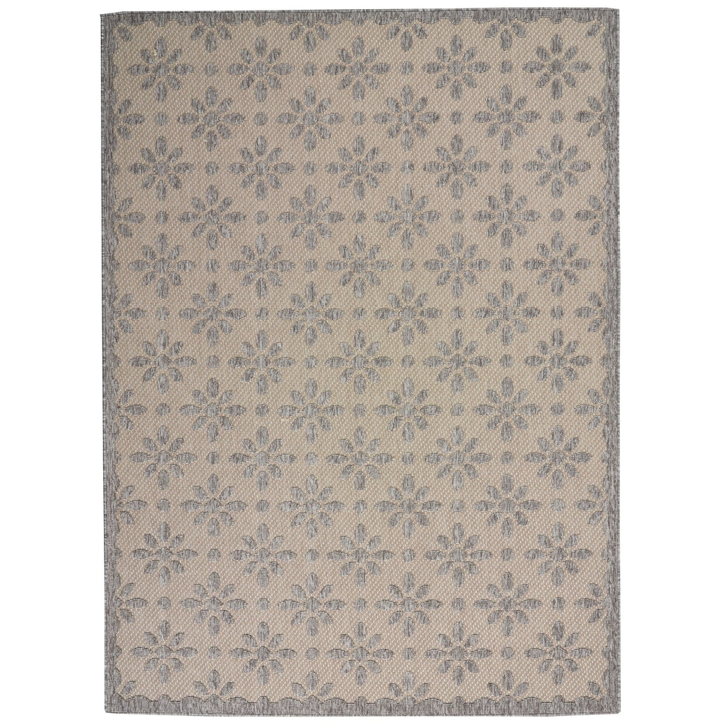 Nourison Palamos Modern Floral Hi Low Geometric Indoor Outdoor Area Rug