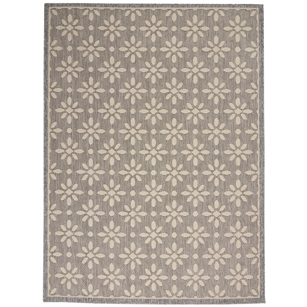 Nourison Palamos Modern Floral Hi Low Geometric Indoor Outdoor Area Rug