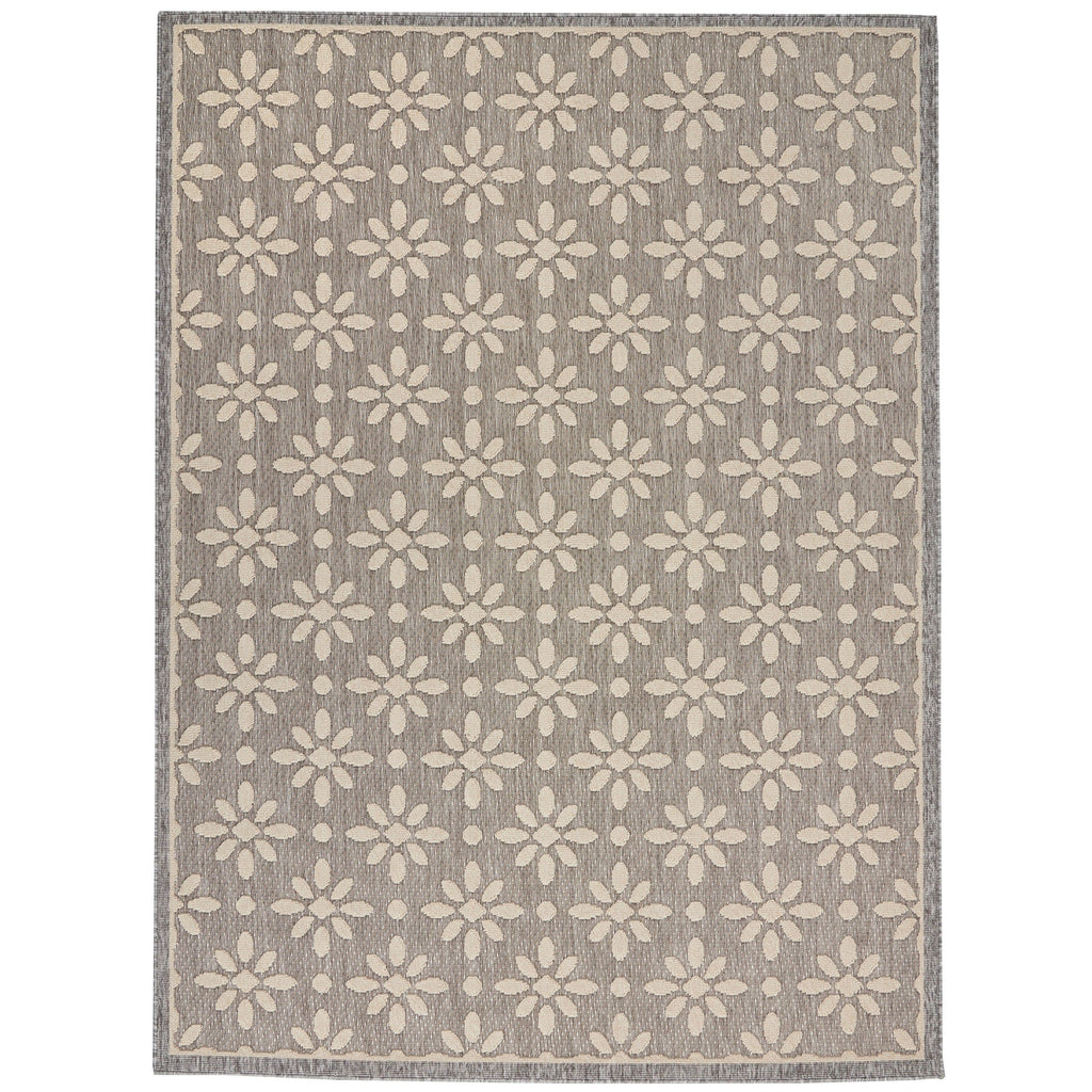 Nourison Palamos Modern Floral Hi Low Geometric Indoor Outdoor Area Rug