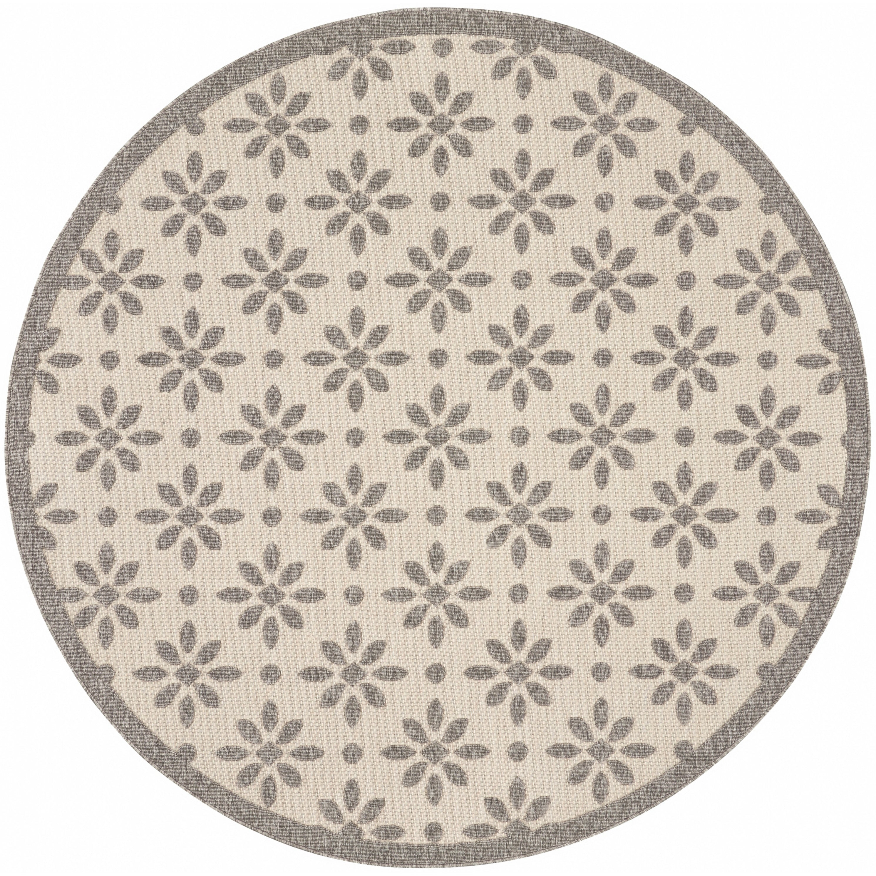 Nourison Palamos Modern Floral Hi Low Geometric Indoor Outdoor Area Rug