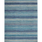 Nourison Passion Indigo Blue Coastal Geometric Area Rug