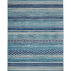 Nourison Passion Indigo Blue Coastal Geometric Area Rug