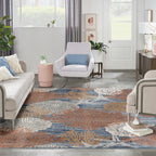 Nourison Pompeii Coastal Beach Shells and Coral Area Rug