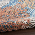 Nourison Pompeii Coastal Beach Shells and Coral Area Rug