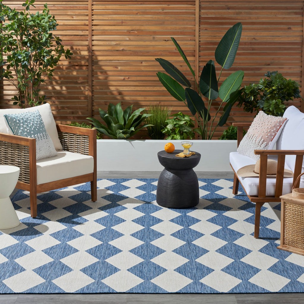 Nourison Positano Indoor/Outdoor Geometric Area Rug