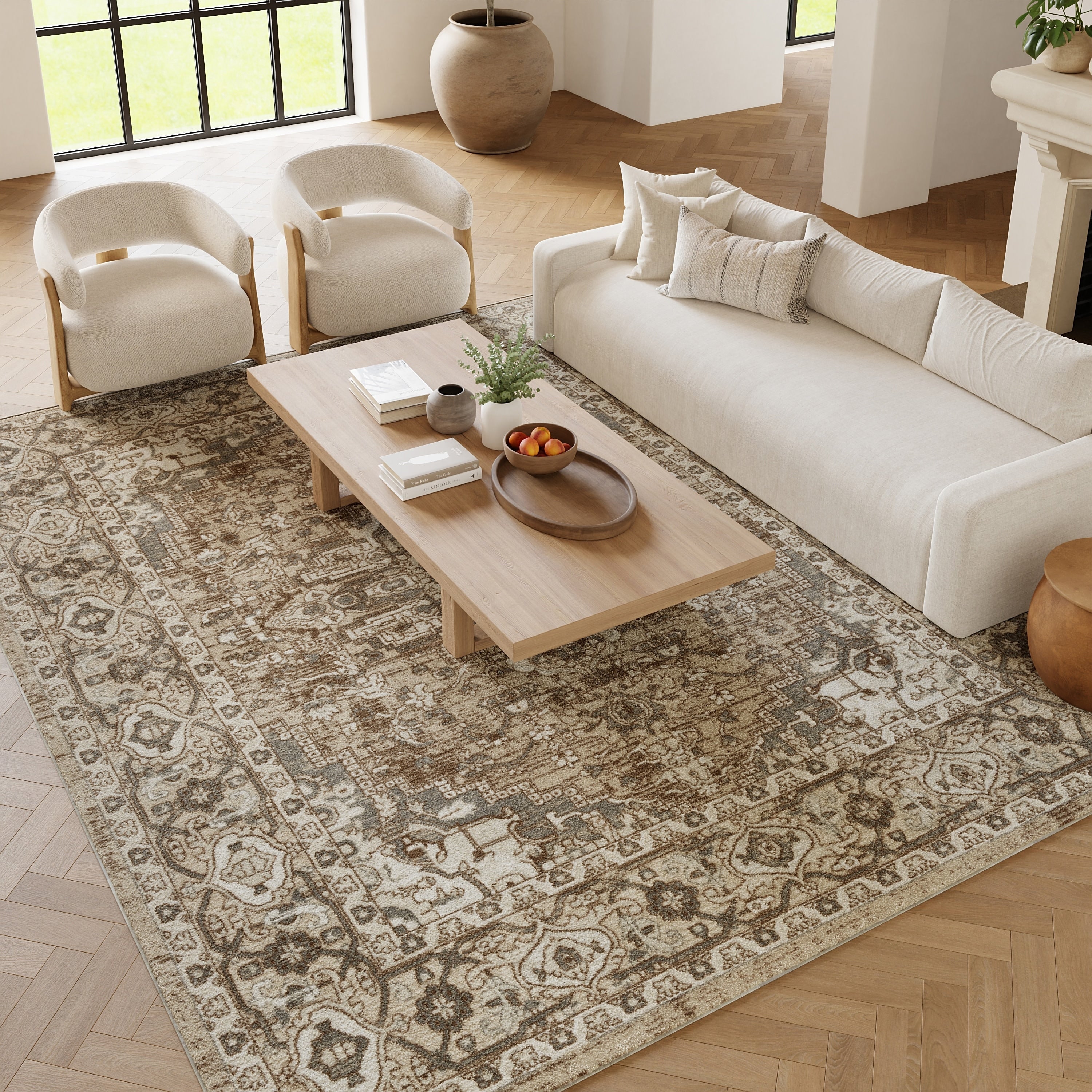 Nourison Quarry Indoor only Persian Area Rug.