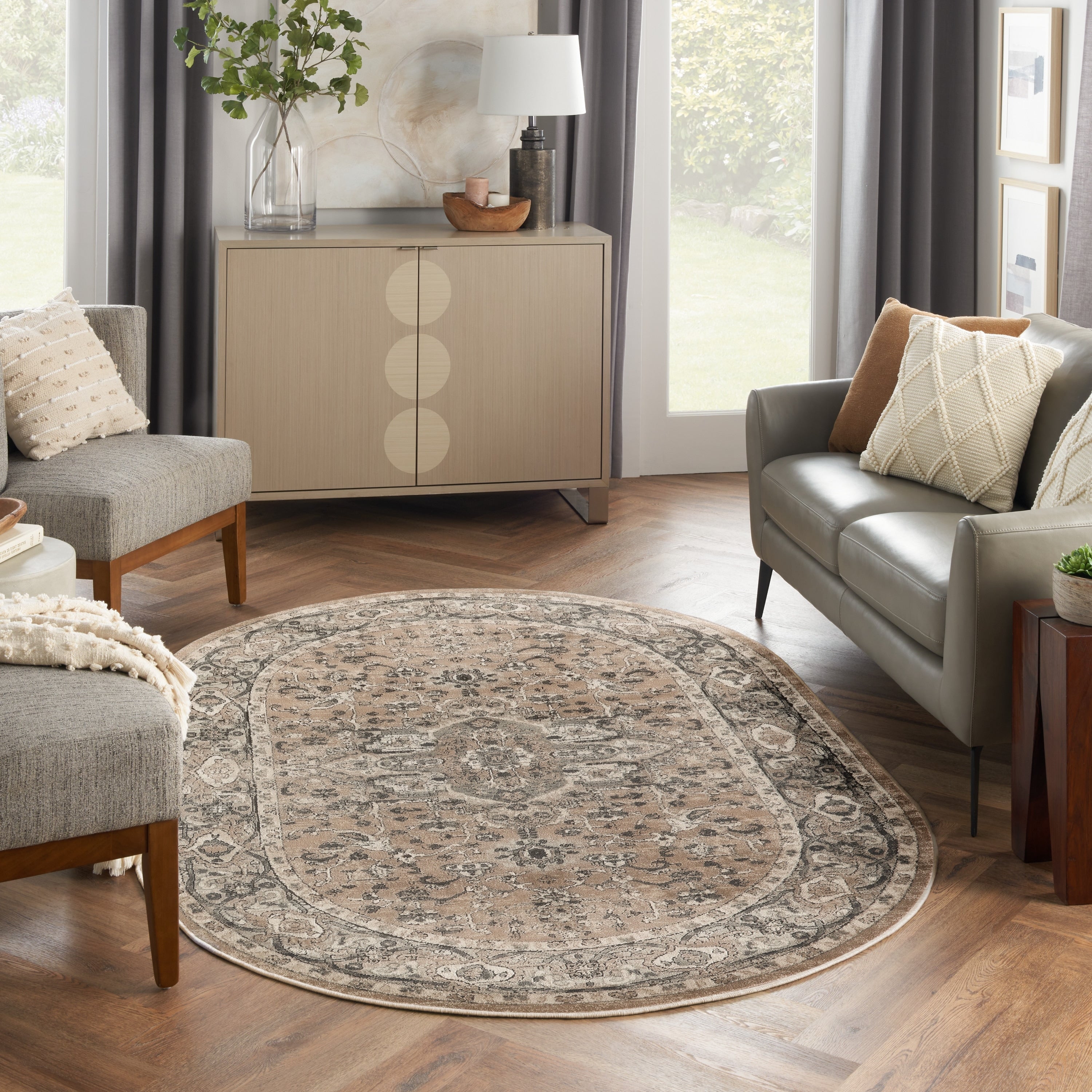 Nourison Quarry Indoor only Persian Area Rug.