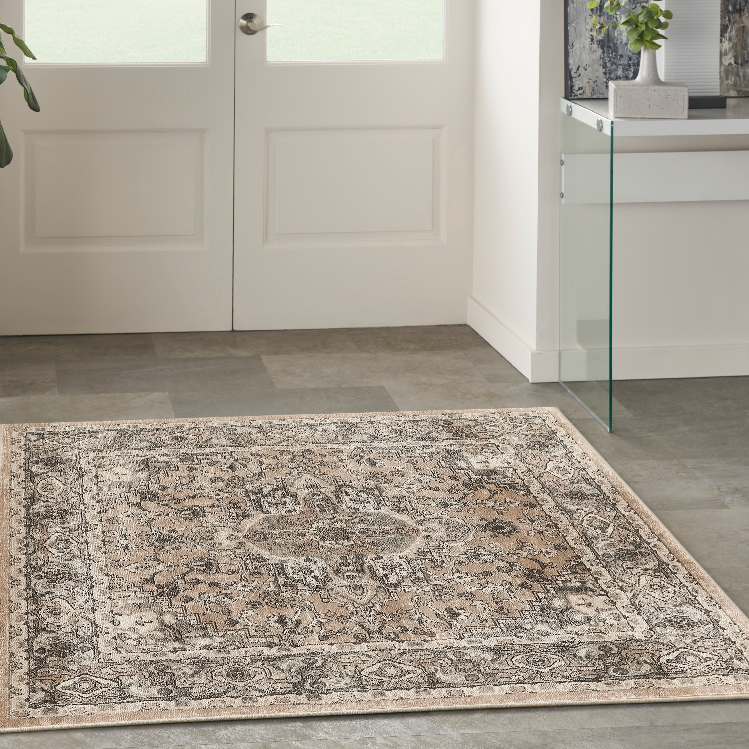 Nourison Quarry Indoor only Persian Area Rug.