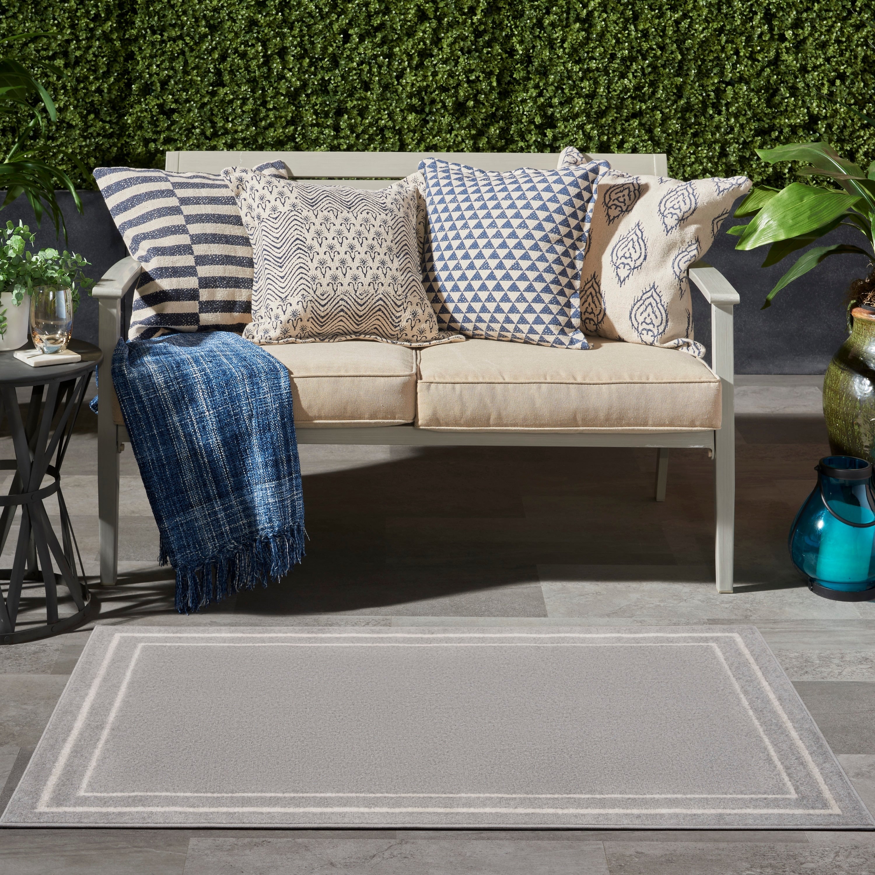 Nourison Sandy Indoor / Outdoor Solid Area Rug