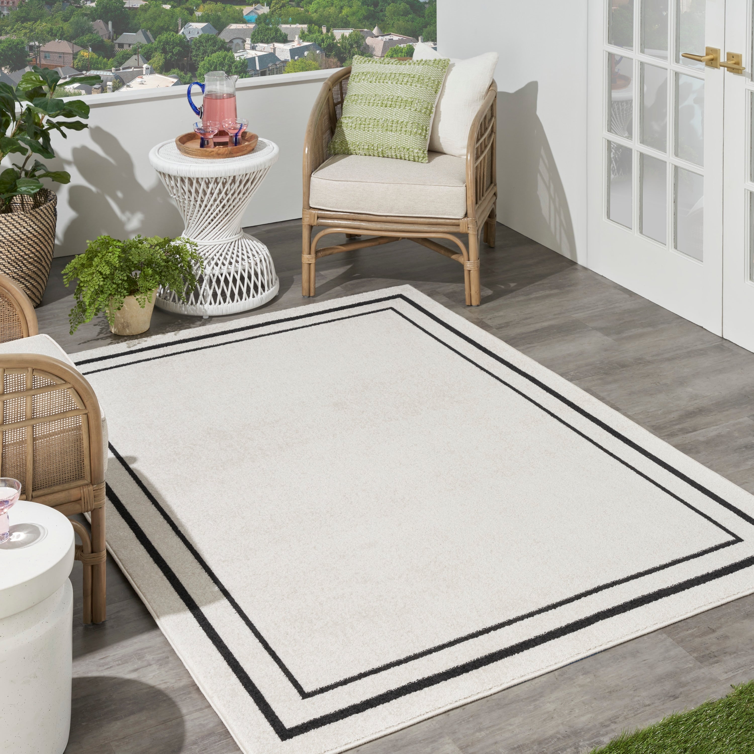 Nourison Sandy Indoor / Outdoor Solid Area Rug