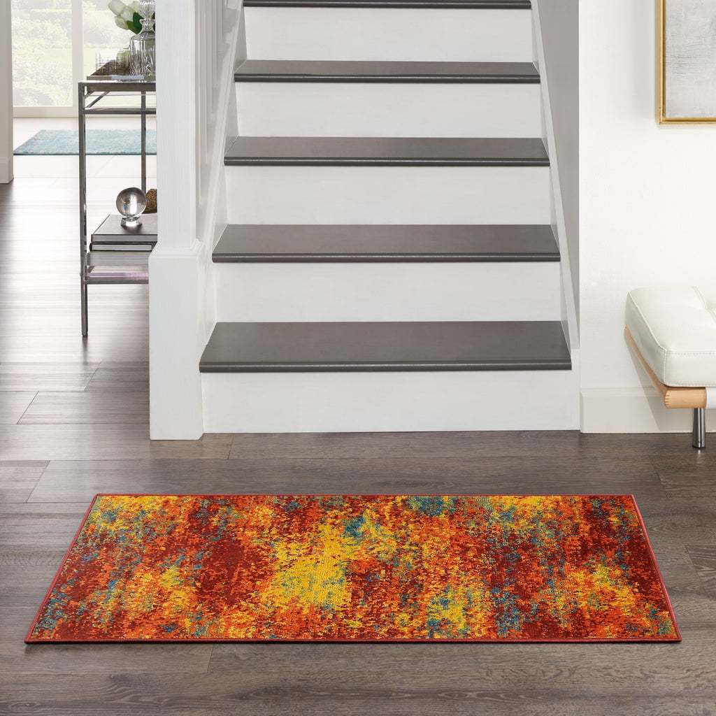 Nourison Sandy Indoor/Outdoor Abstract Area Rug