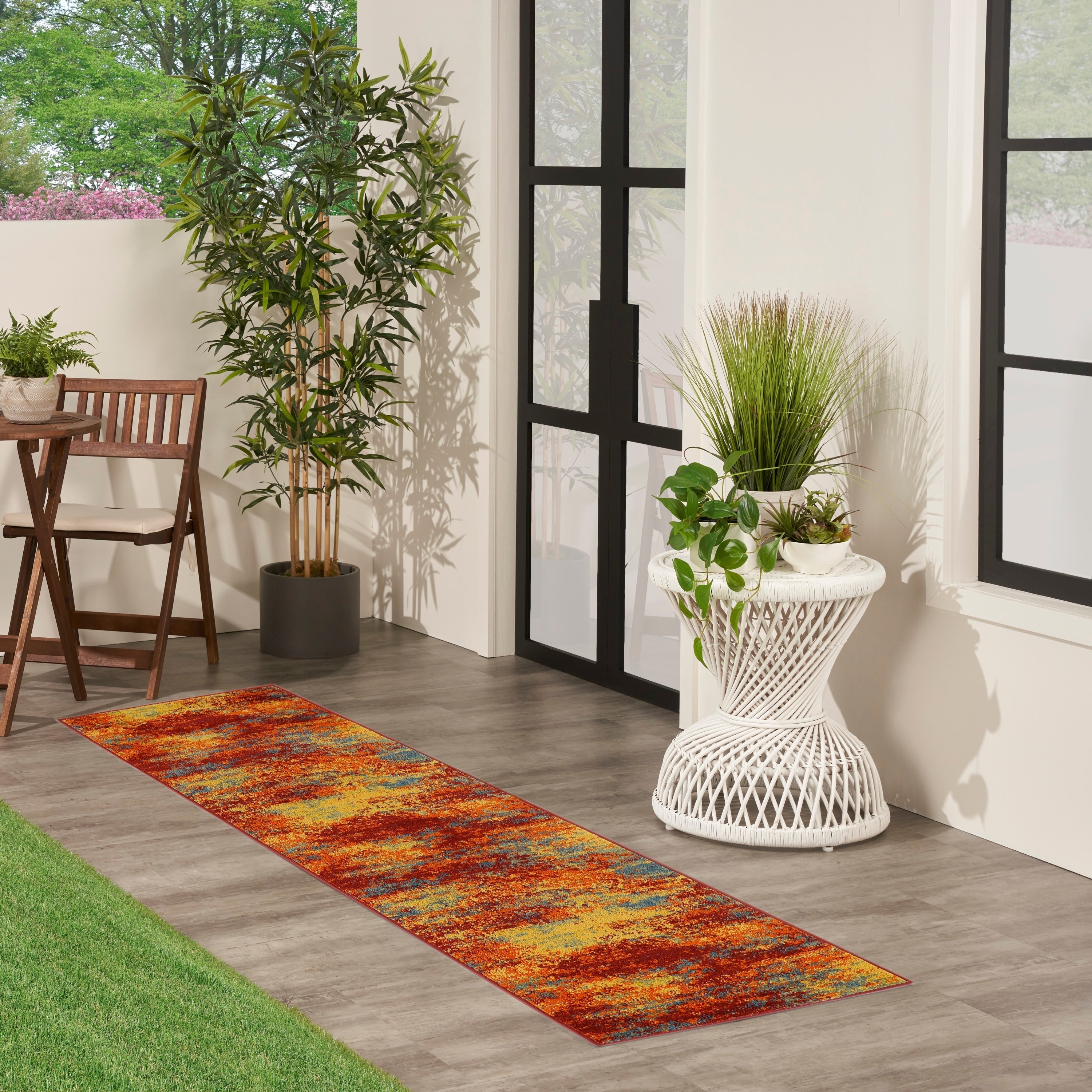 Nourison Sandy Indoor/Outdoor Abstract Area Rug