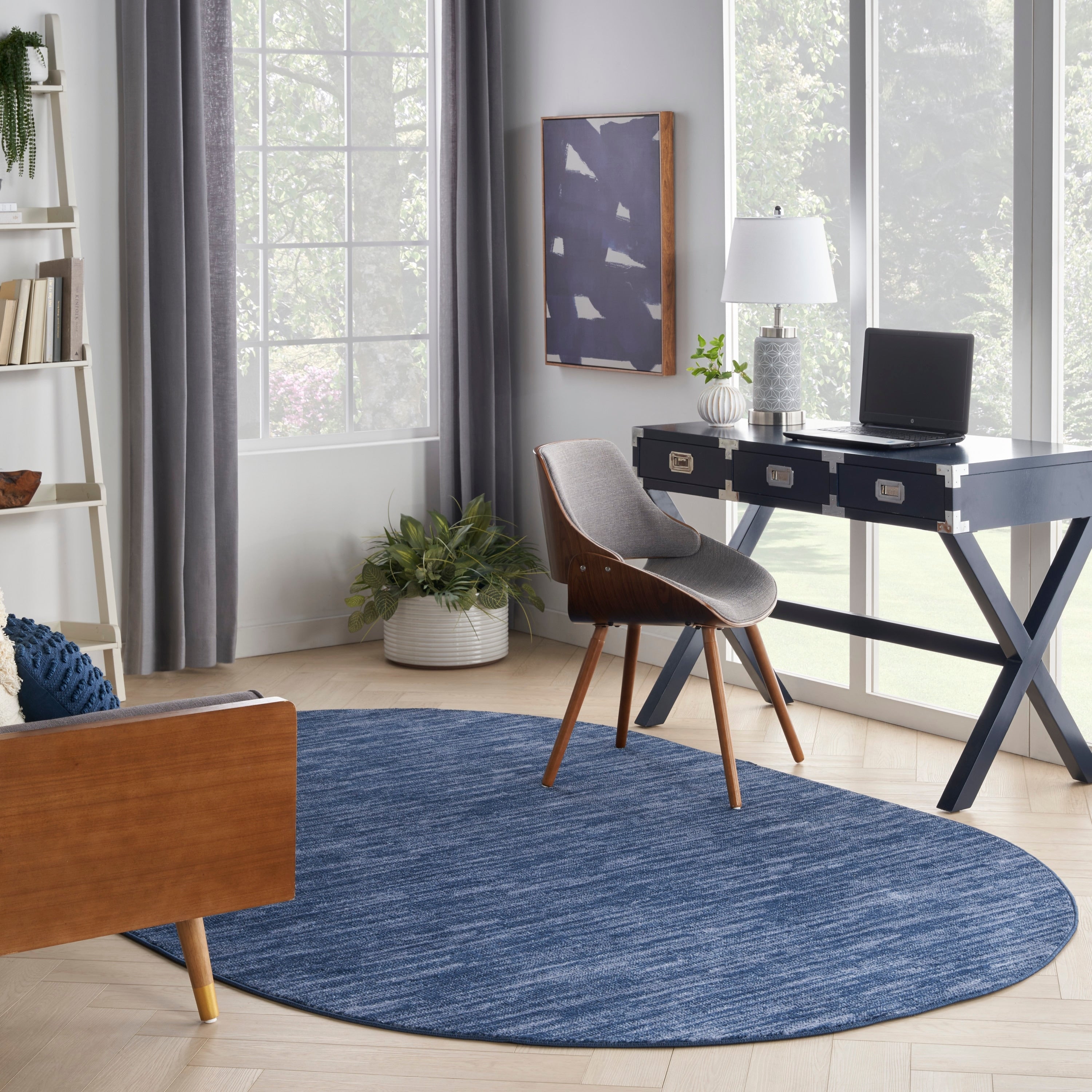 Nourison Modern Solid Indoor/Outdoor Area Rug