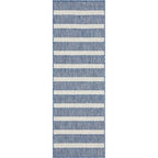 Nourison Selerno Indoor/Outdoor Striped Area Rug.