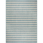 Nourison Selerno Indoor/Outdoor Striped Area Rug.
