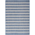Nourison Selerno Indoor/Outdoor Striped Area Rug.