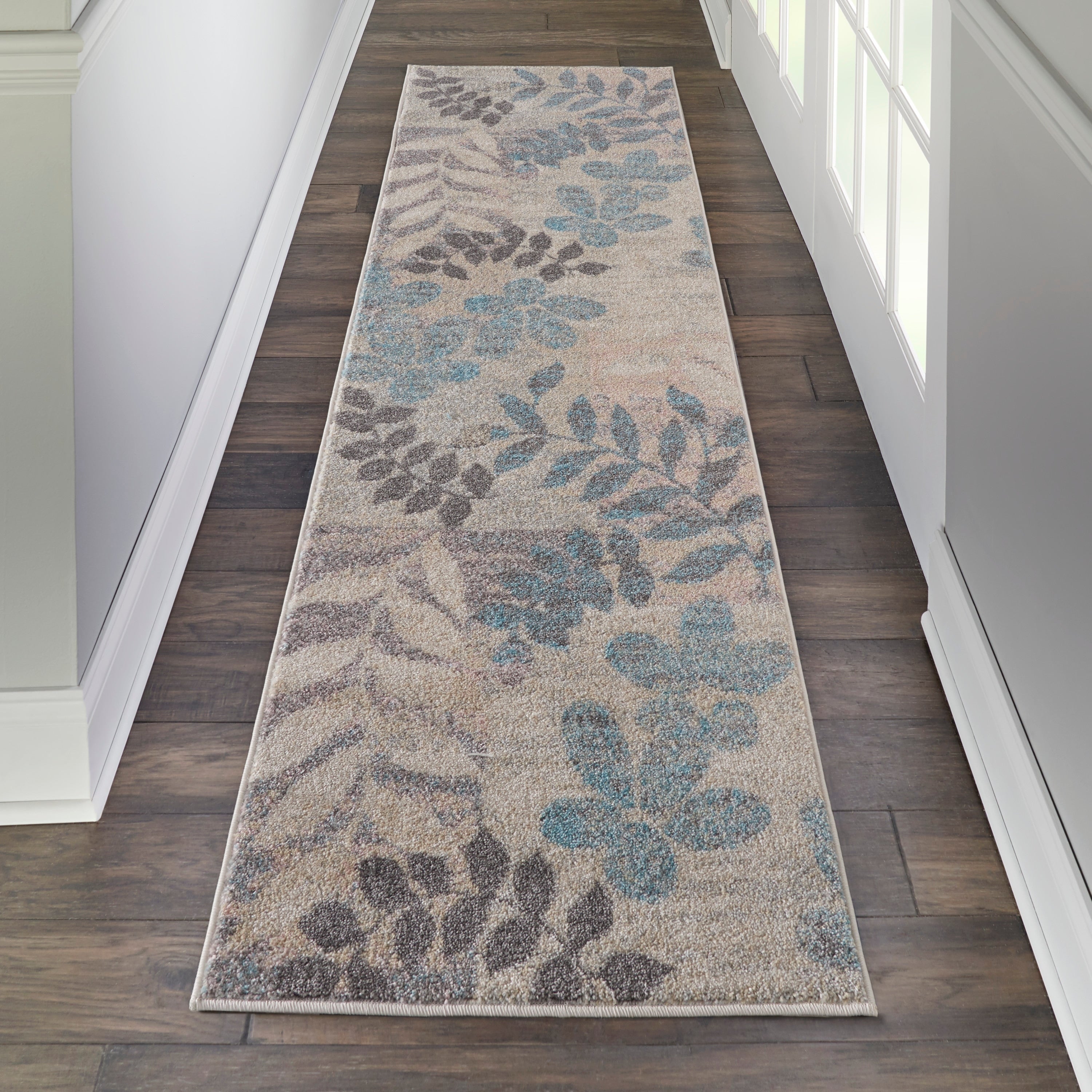 Nourison Tranquil Floral Leaves Area Rug
