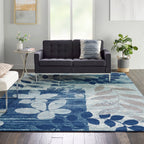 Nourison Tranquil Floral Leaves Area Rug