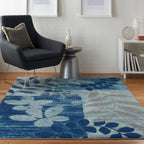 Nourison Tranquil Floral Leaves Area Rug