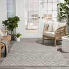 Nourison Versatile Indoor/Outdoor Geometric Flatweave Area Rug