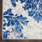 Nourison Whimsicle French Country Botanical Ivory Navy Area Rug