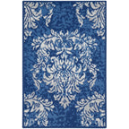 Nourison Whimsicle French Country Botanical Ivory Navy Area Rug