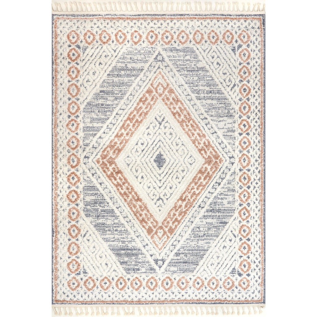 Nuloom Acacia Raised Diamond Tasseled Area Rug